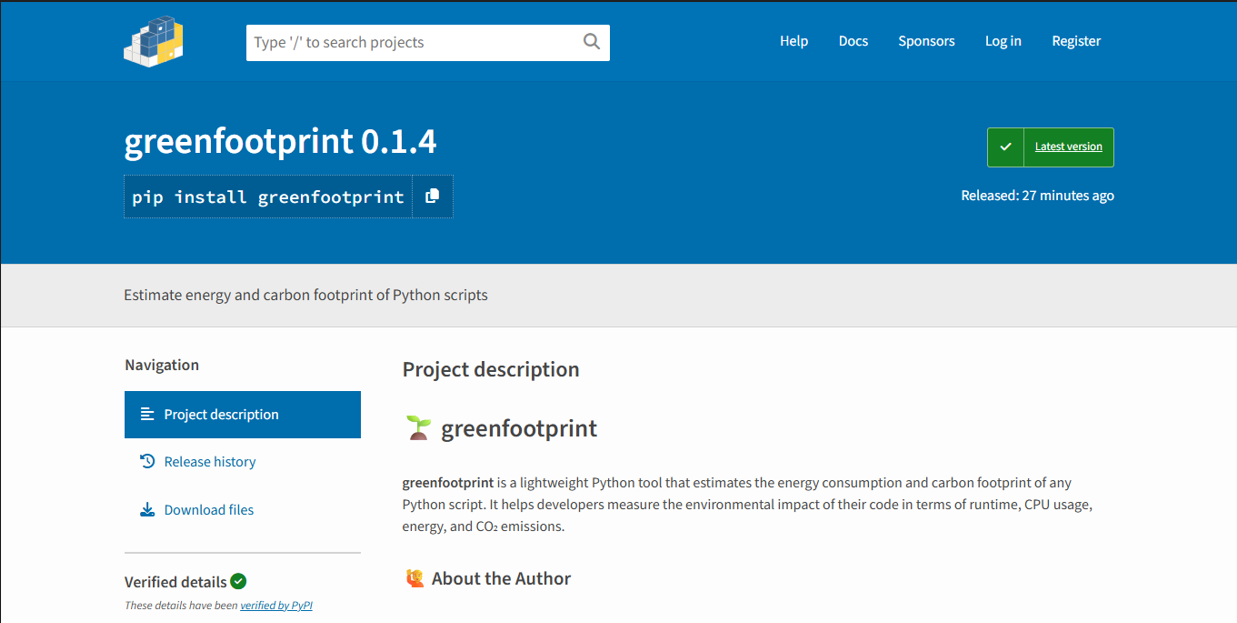 GreenFootprint – Code Efficiency Analyzer
